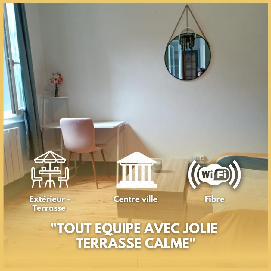 La Terrasse Zen Dacher - Superbe Appartement 30 M2 Tout Equipe Avec Terrasse Coeur Vichy Proche Gare Thermes Cures Eksteriør bilde